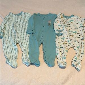 3 Footies for 9 to 12M